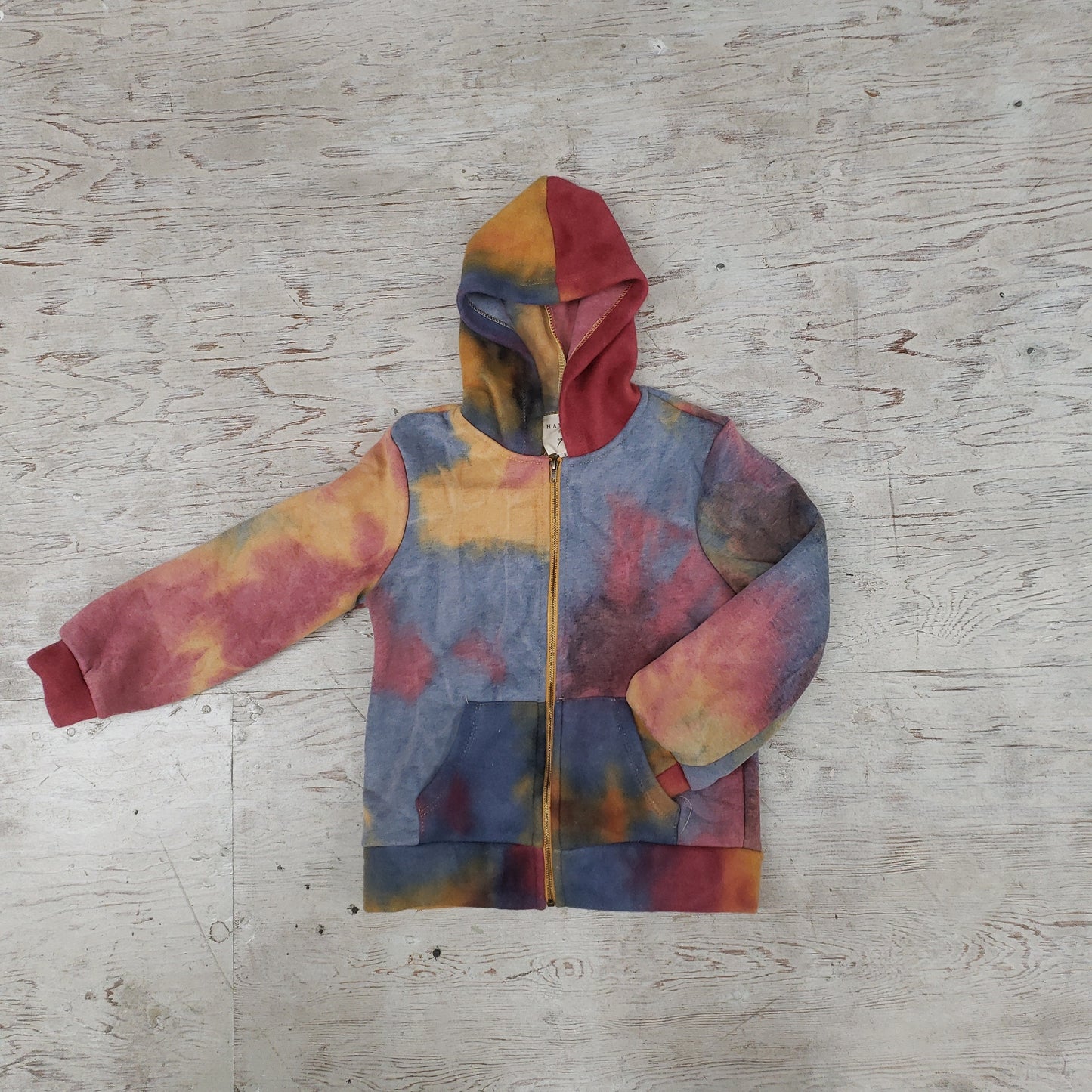 Tye Dyed zip hoodie