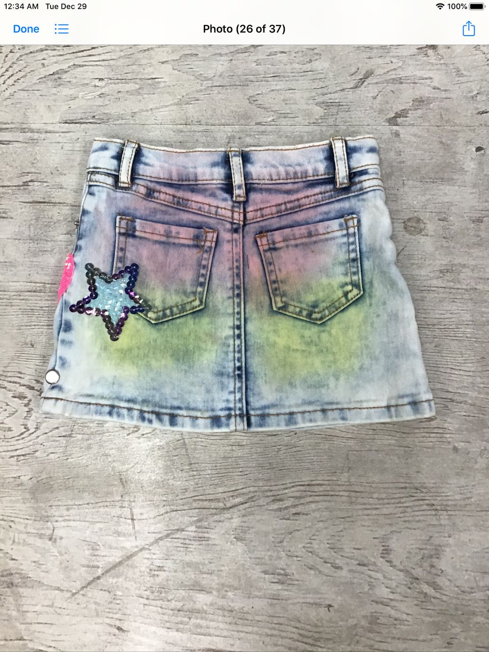 Baby Sara denim mini skirt