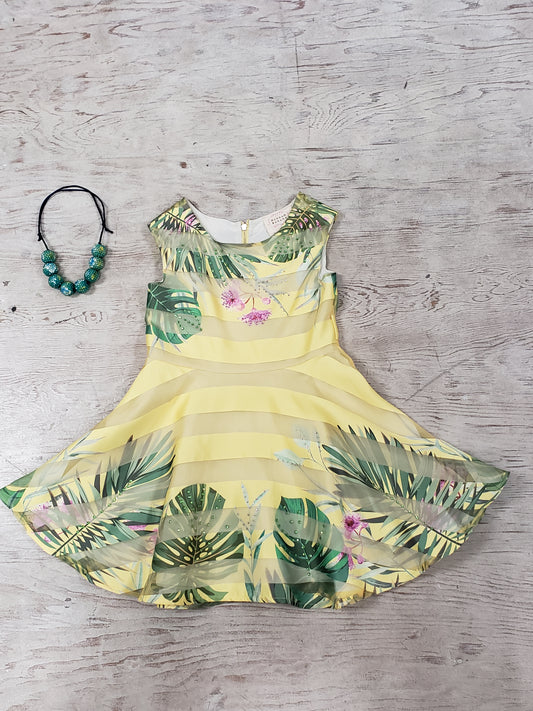 Tropical yellow dress