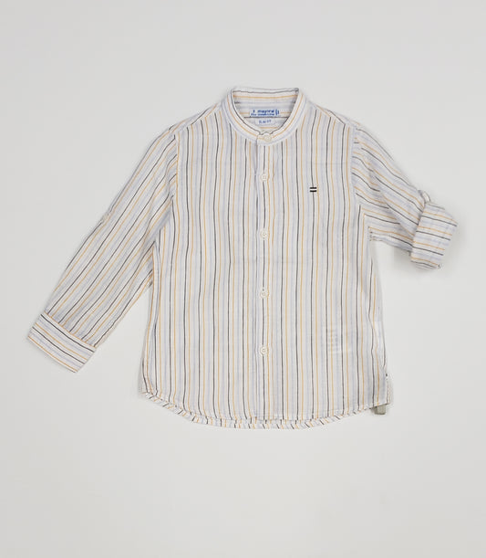 Boys Banded collar shirt