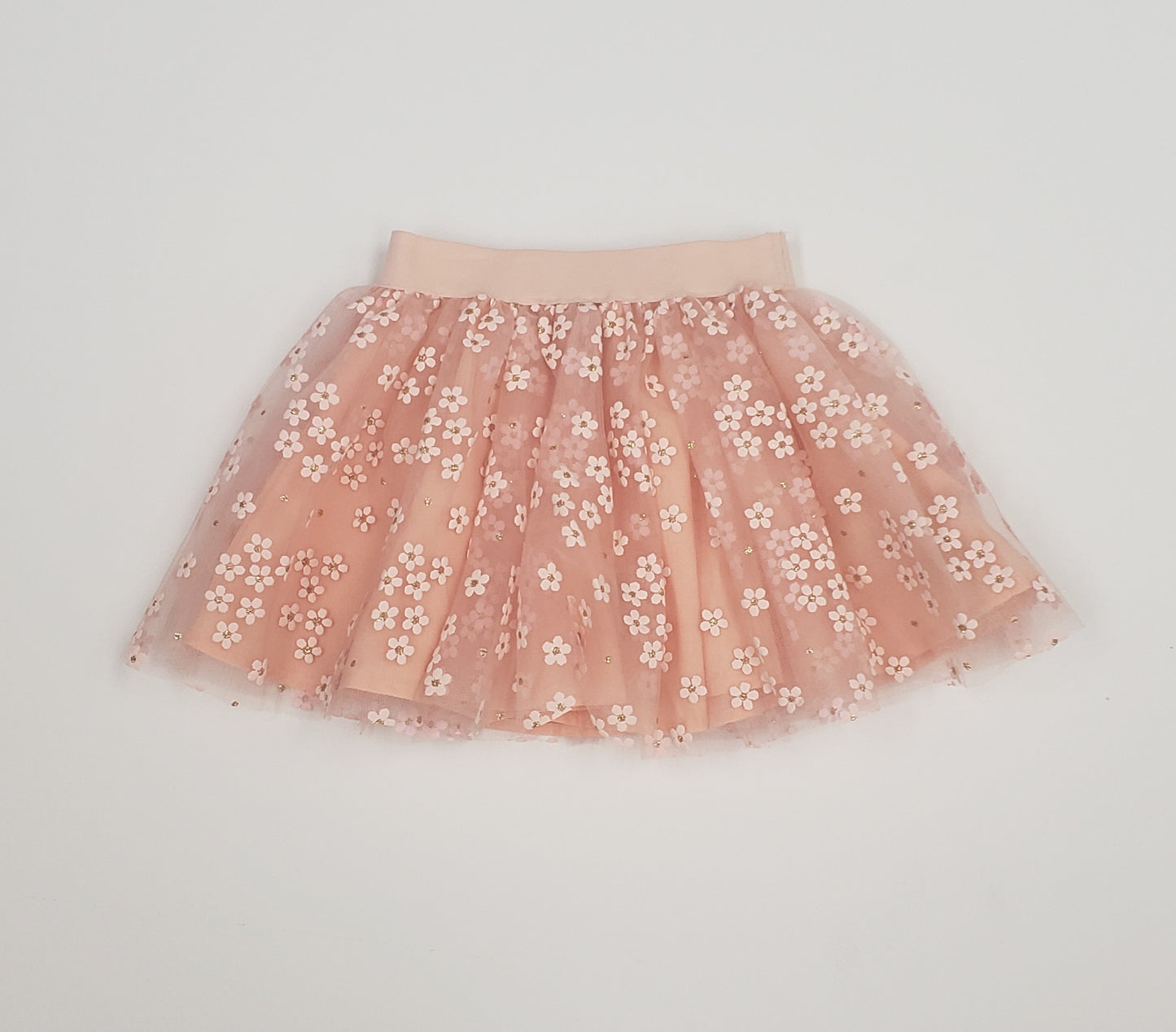 Girls peachy pink tutu skirt