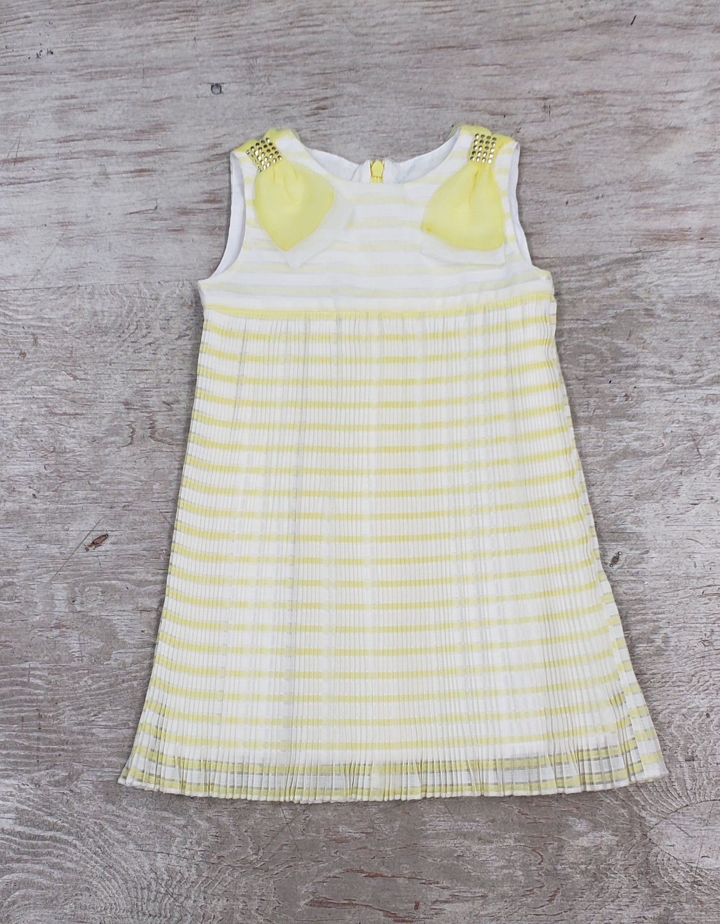 Yellow striped  dress