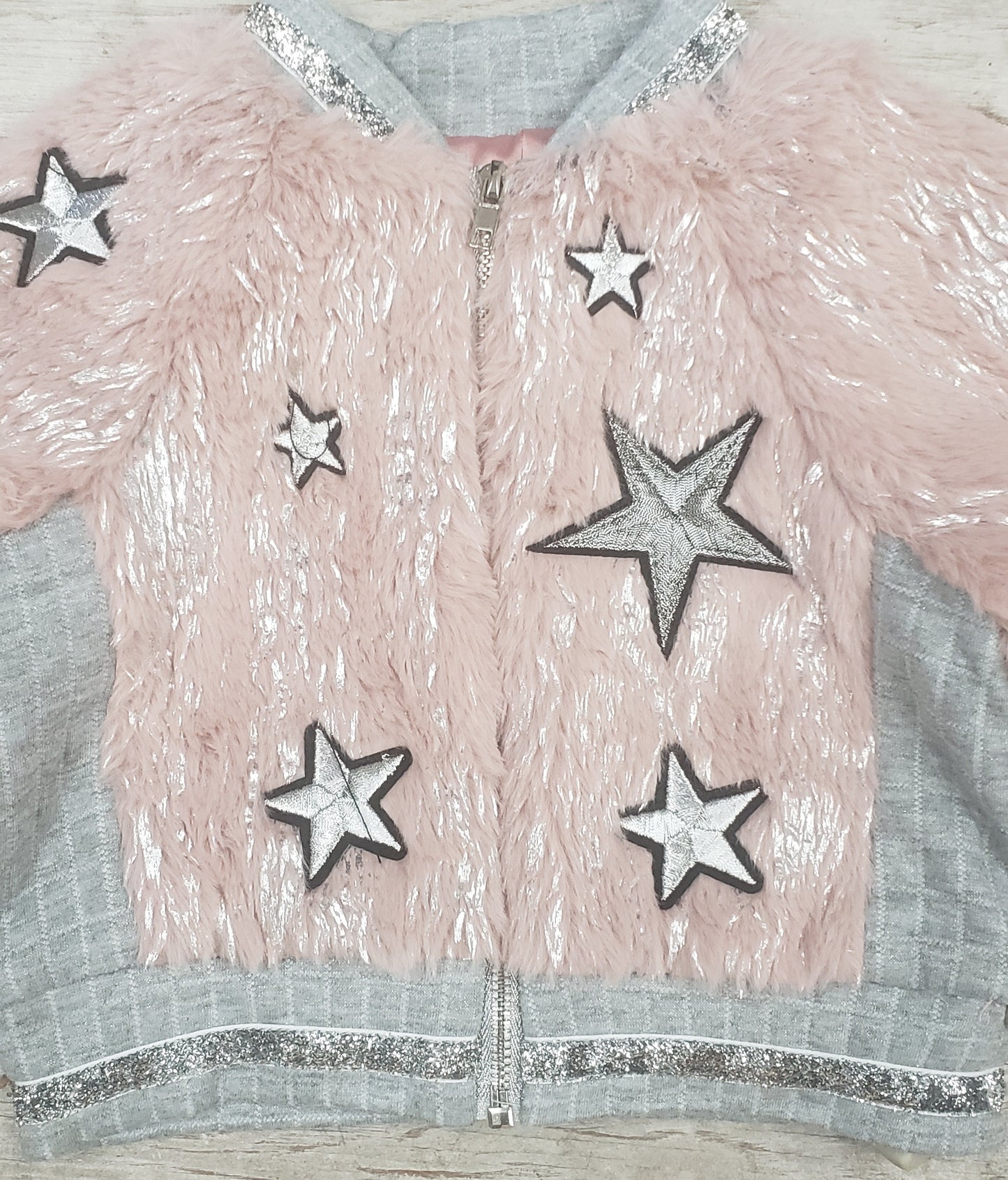 Baby Girls Fur Star Jacket