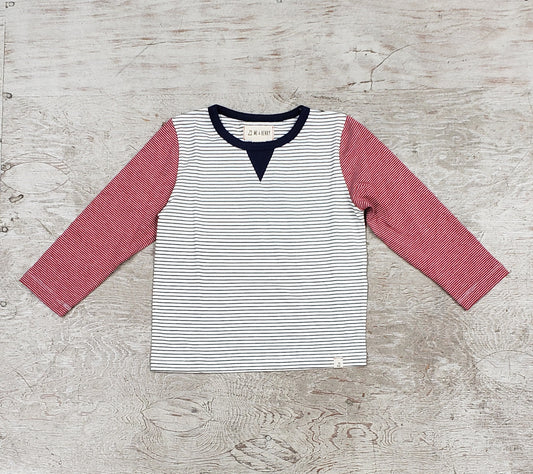 Boys Striped Long Sleeved Tee