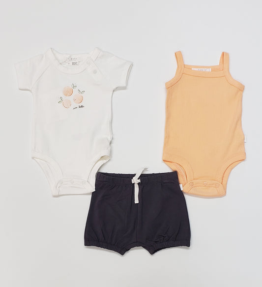 3-Piece Soft Cotton Baby Girl Set