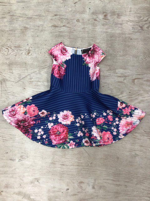 Navy Floral Dress by Hannah Banana