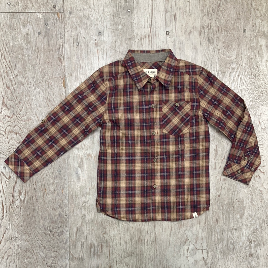 Boys Plaid Buttondown